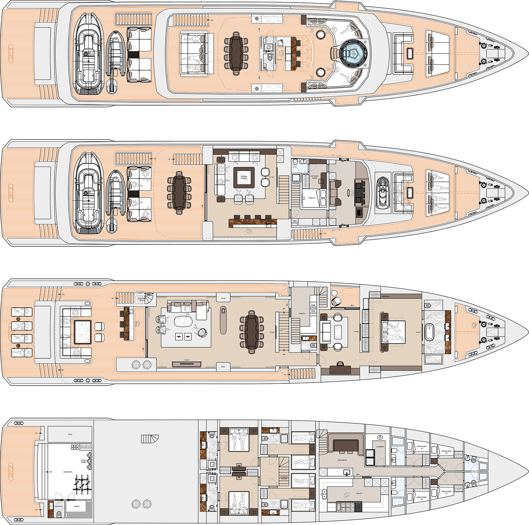 Dynamiq | Superyacht Global 450 | 45.5 meters | 16 knots